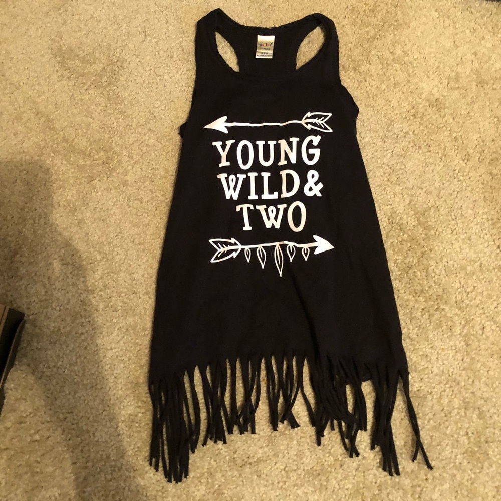 TODDLER SIZE 2 black tank dress